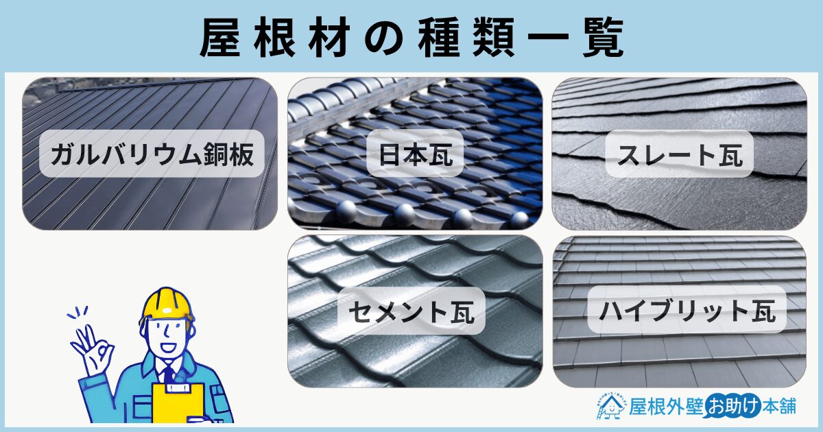 屋根材の種類一覧Second