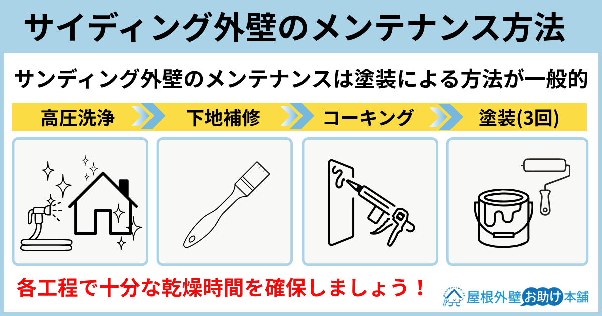 サイディング外壁のメンテナンス方法