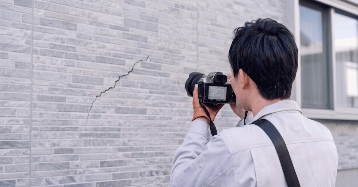 外壁の写真撮影